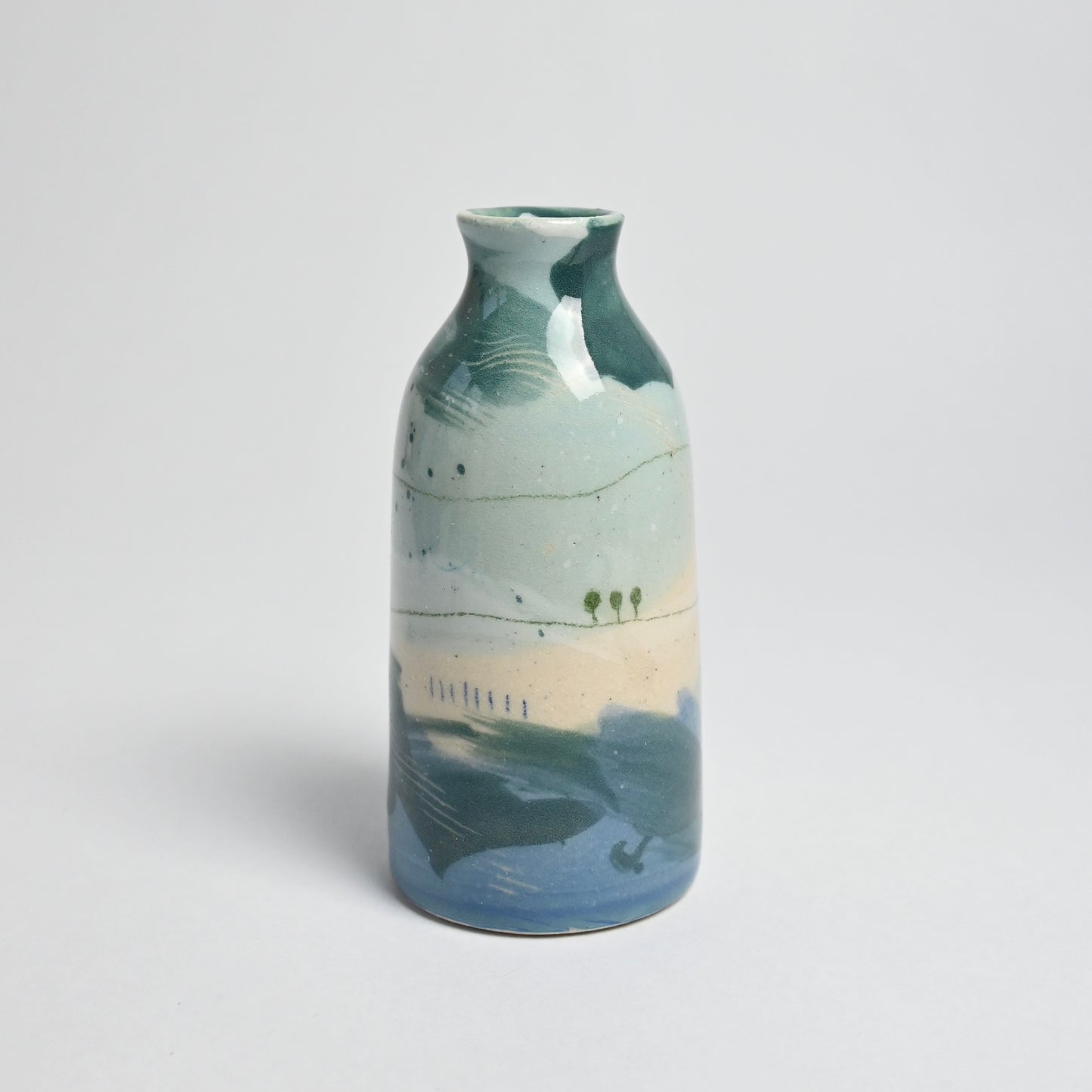 Ceramic Small Vase - Landscape #13