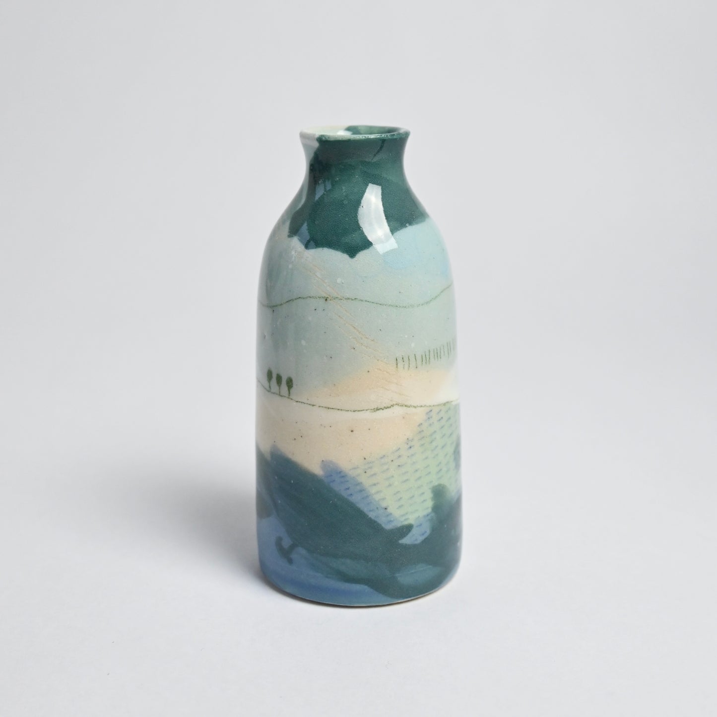 Ceramic Small Vase - Landscape #13