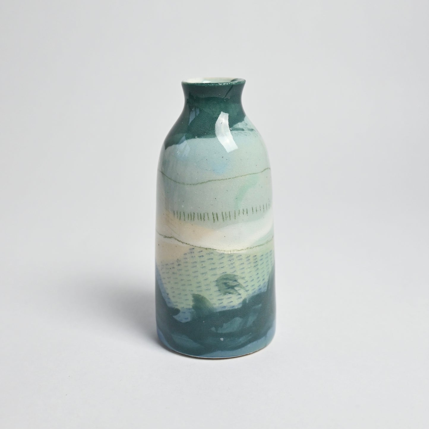 Ceramic Small Vase - Landscape #13