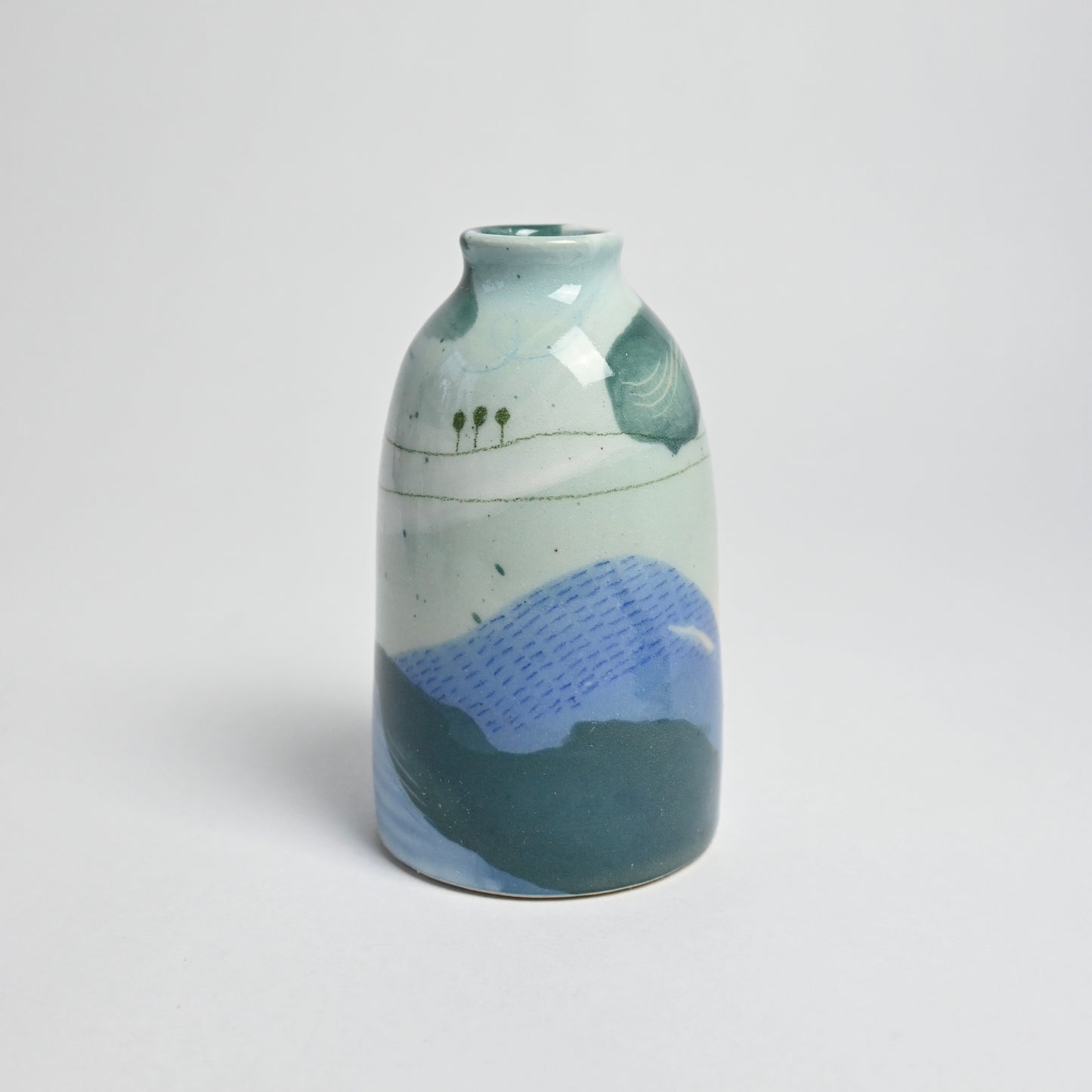 Ceramic Small Vase - Landscape #11