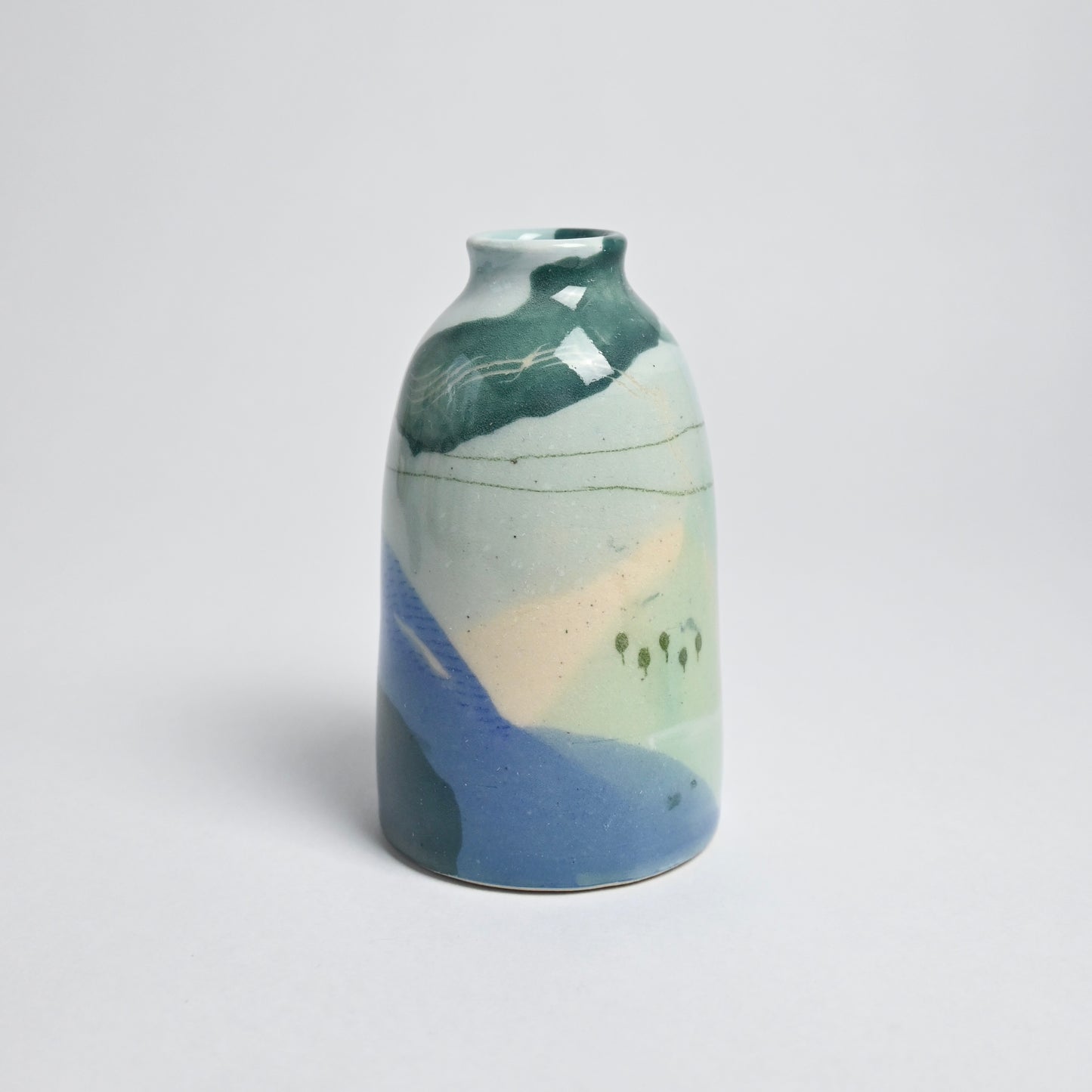 Ceramic Small Vase - Landscape #11