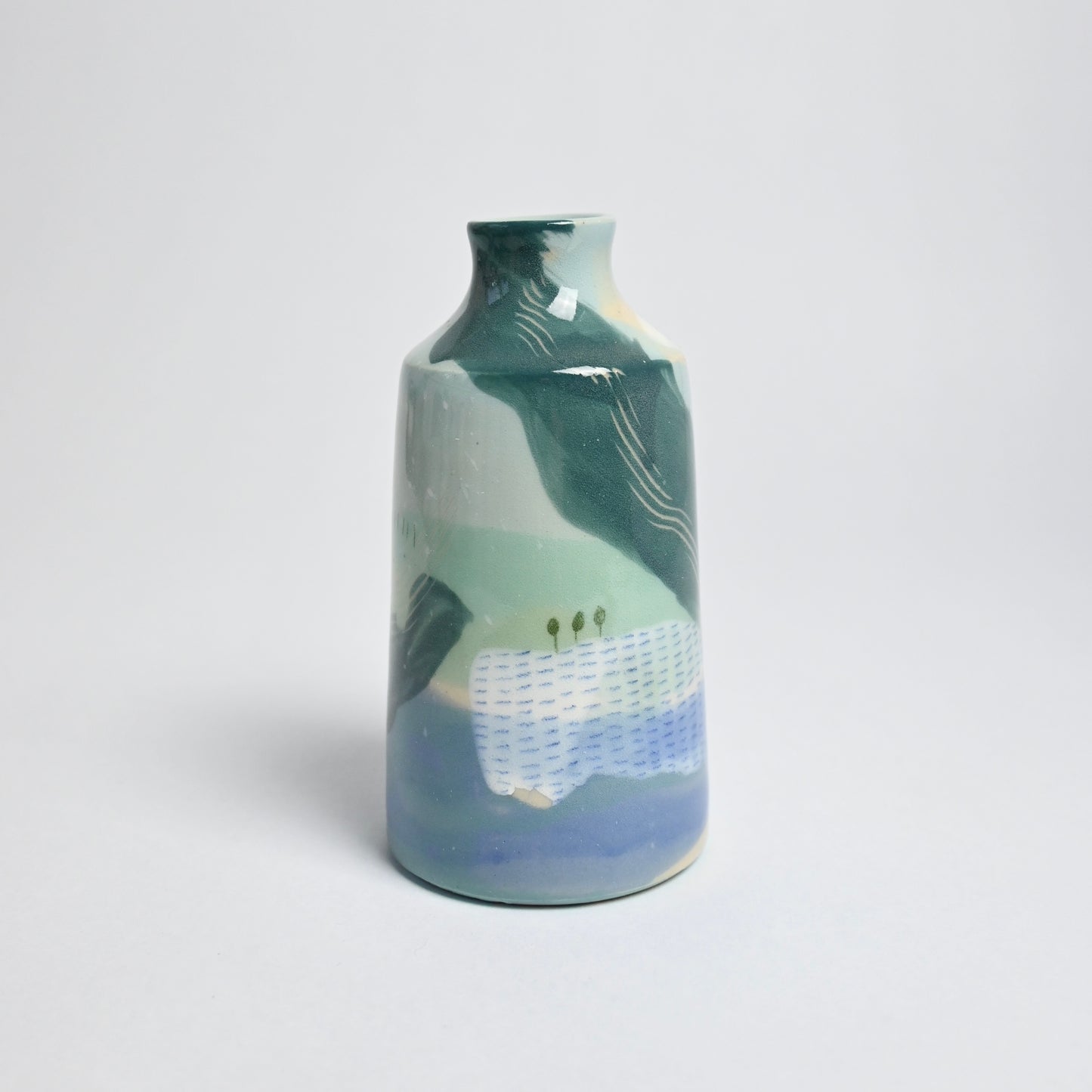 Ceramic Small Vase - Landscape #9