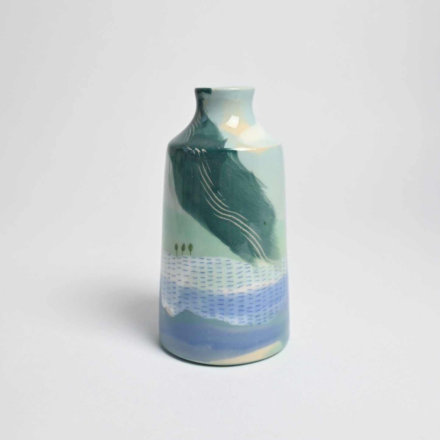 Ceramic Small Vase - Landscape #9