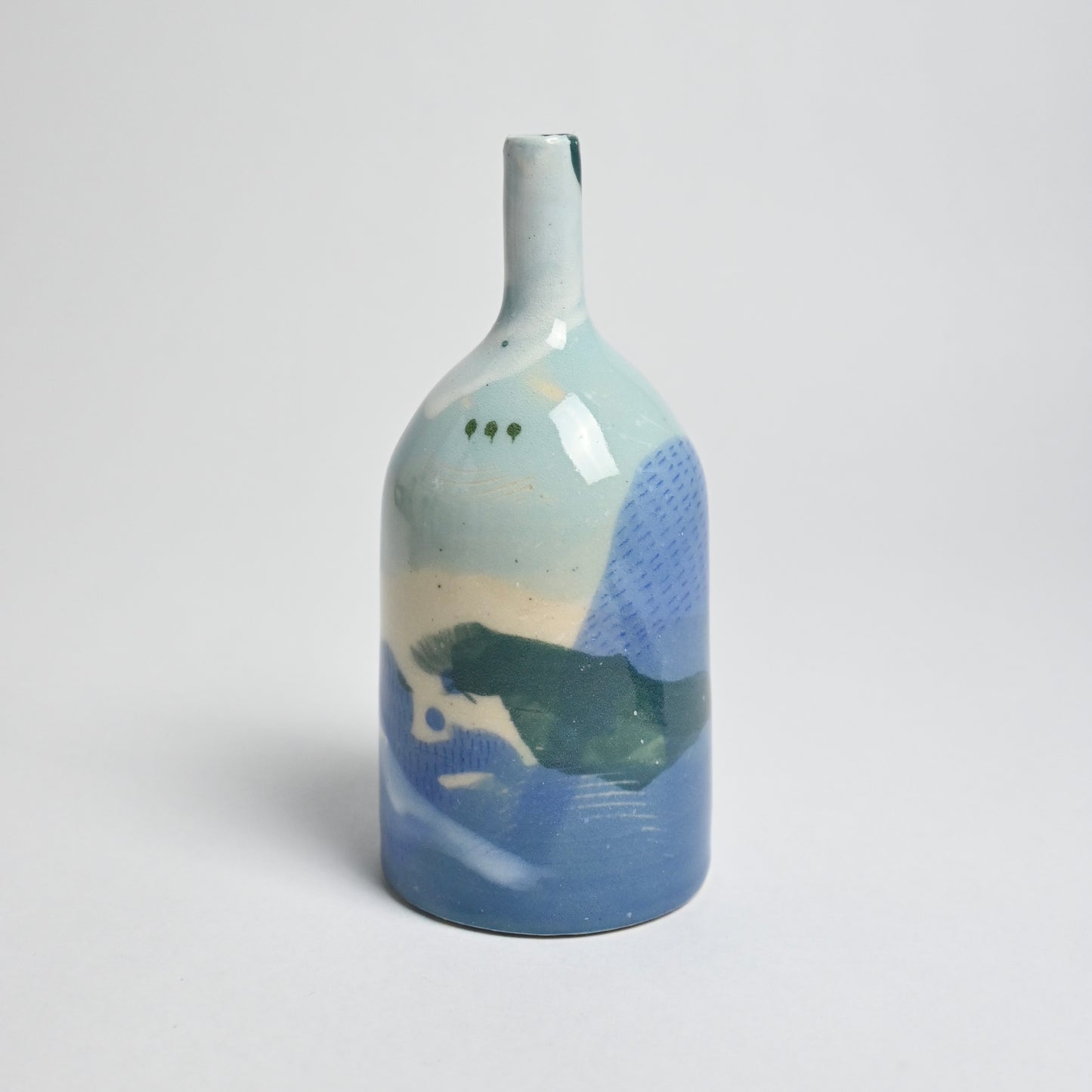 Ceramic Small Vase - Landscape #8