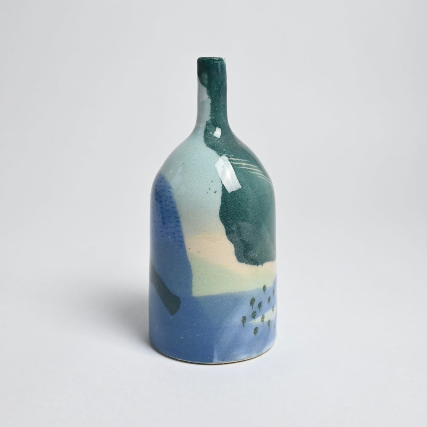 Ceramic Small Vase - Landscape #8