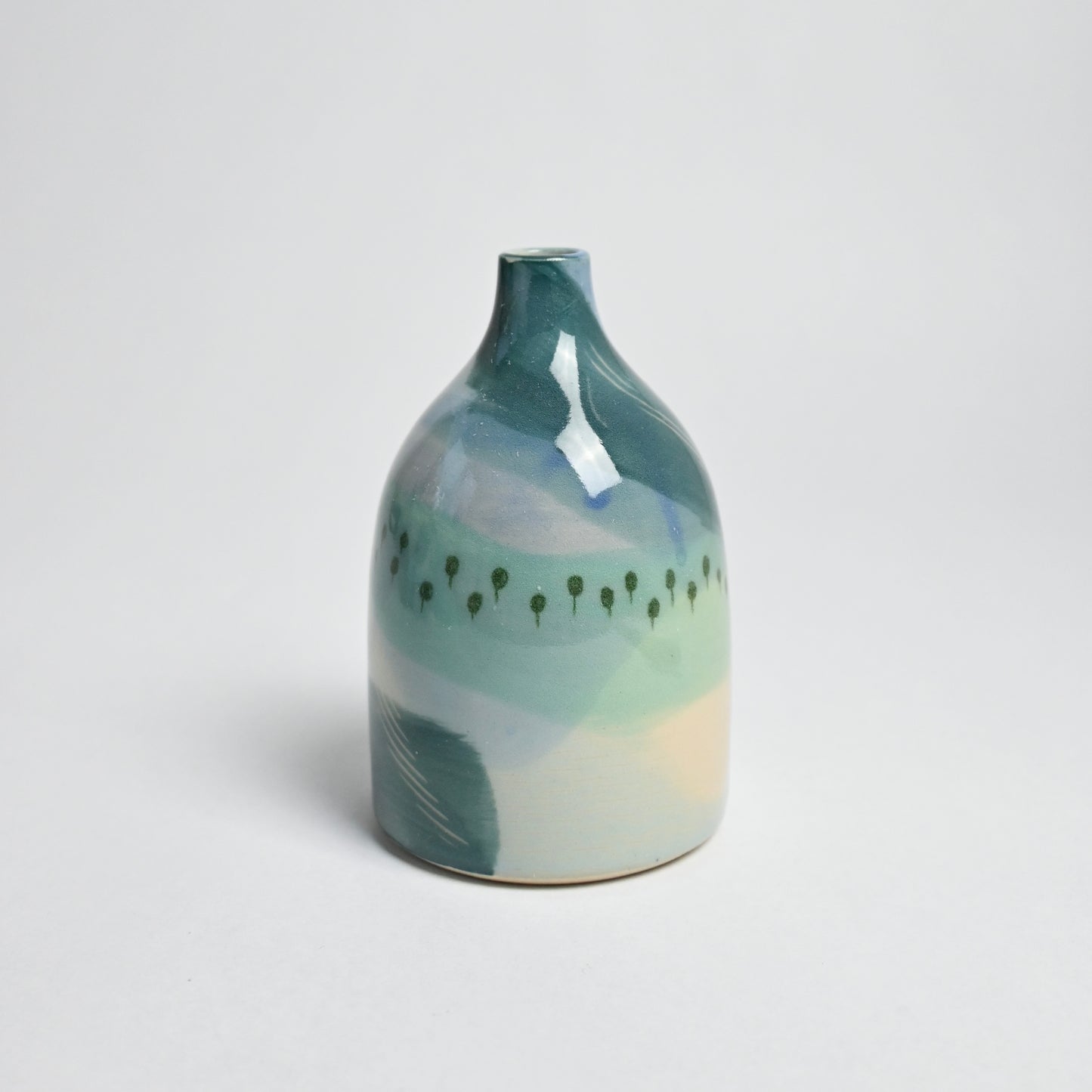 Ceramic Small Vase - Landscape #7