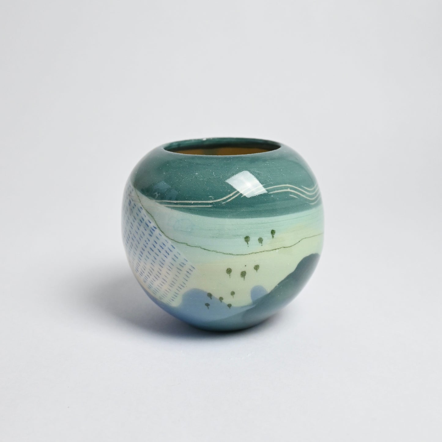 Ceramic Small Vase - Landscape #6