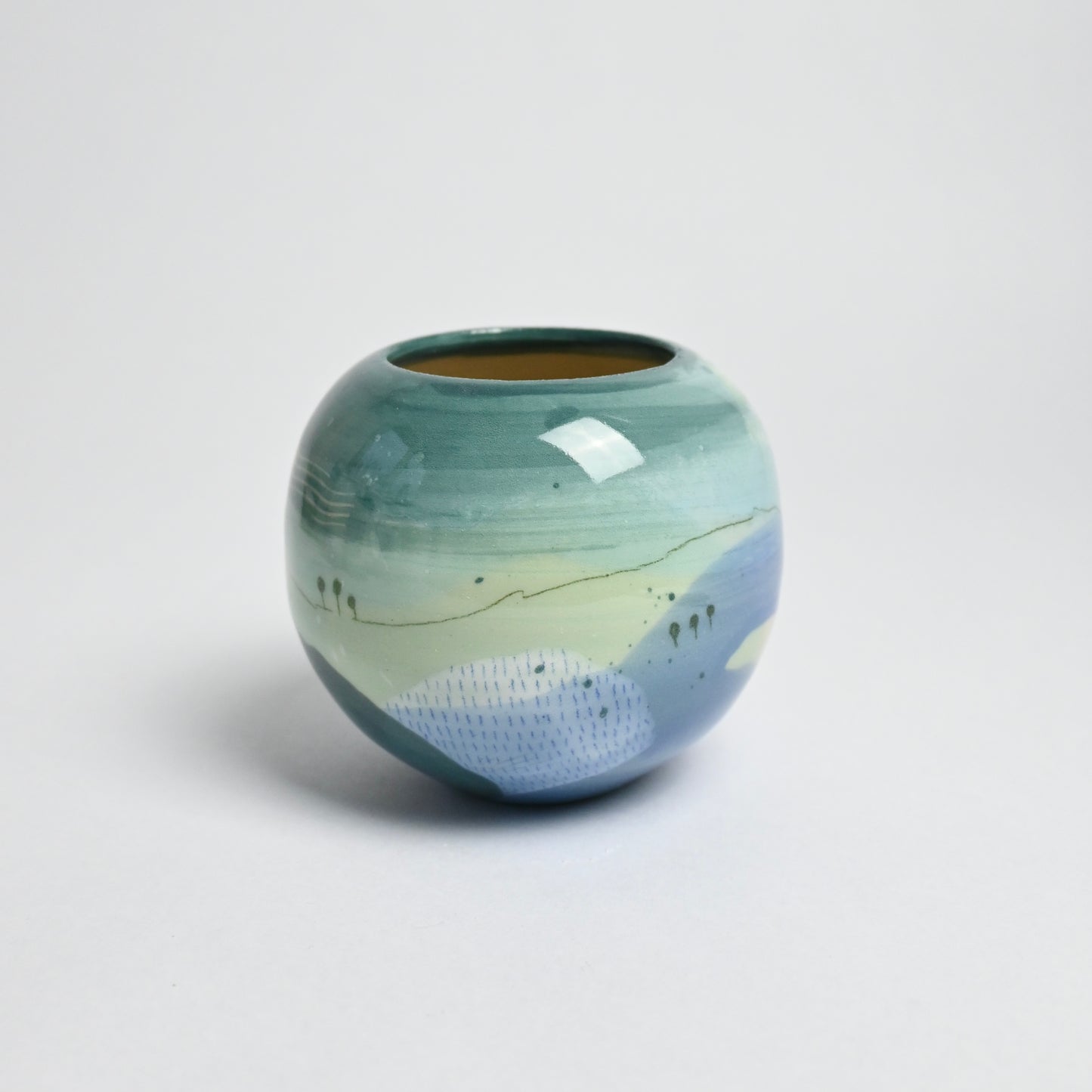 Ceramic Small Vase - Landscape #6