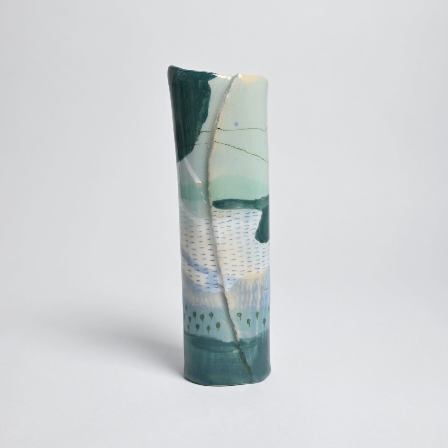 Ceramic Small Vase - Landscape #4