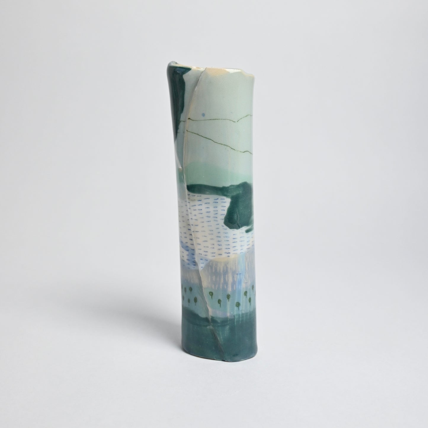 Ceramic Small Vase - Landscape #4