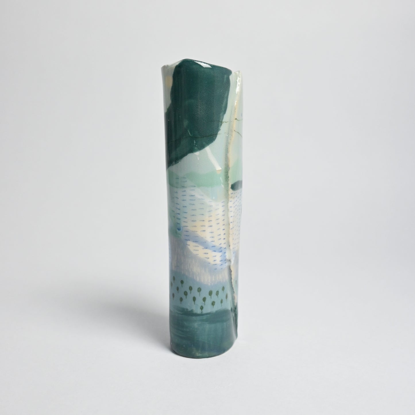 Ceramic Small Vase - Landscape #4