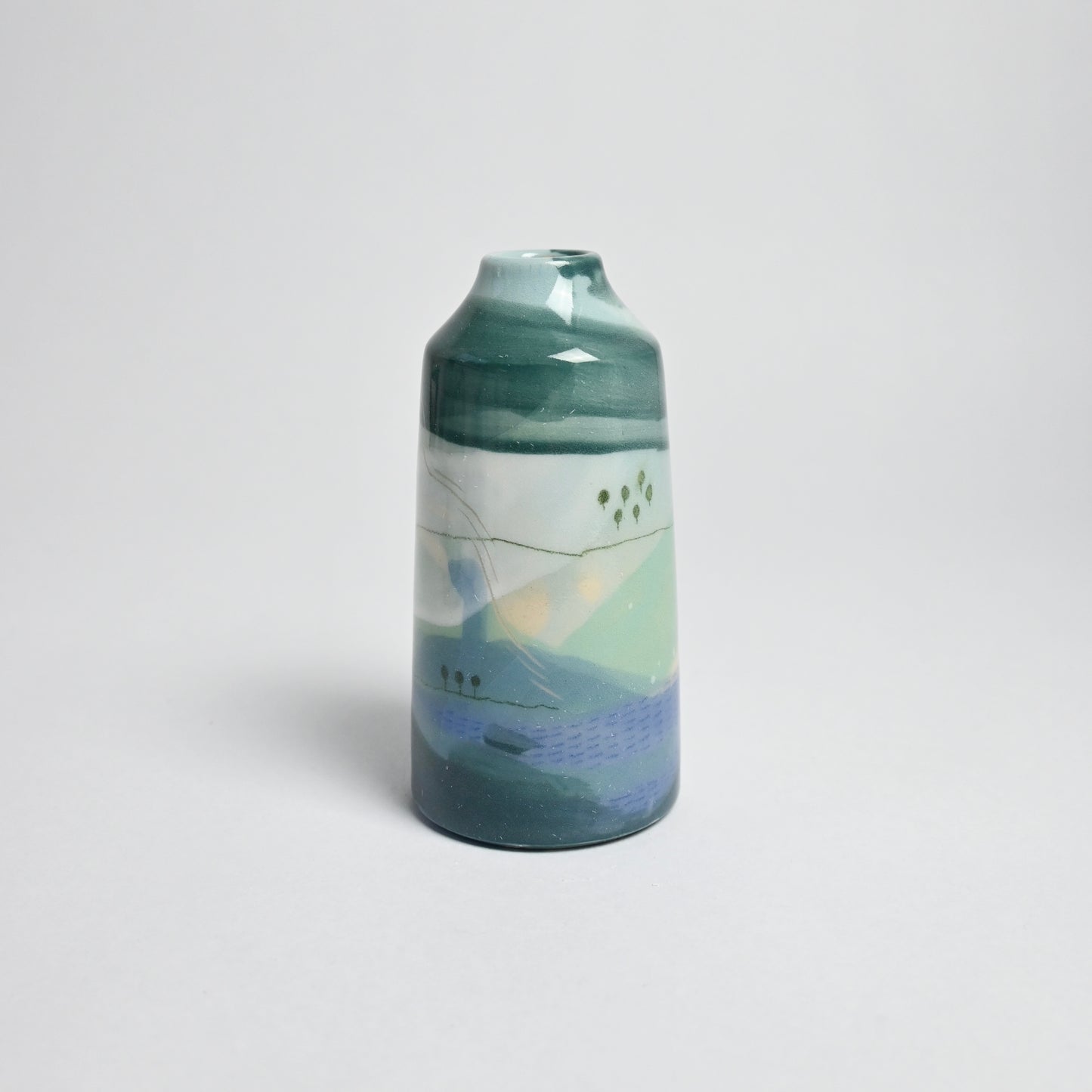 Ceramic Small Vase - Landscape #3