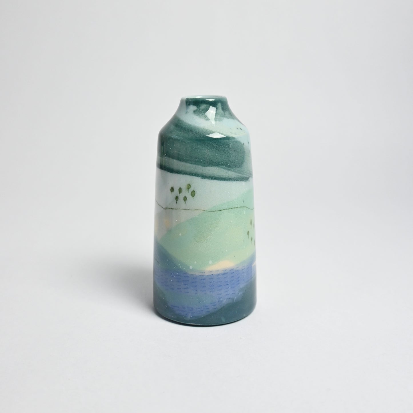 Ceramic Small Vase - Landscape #3