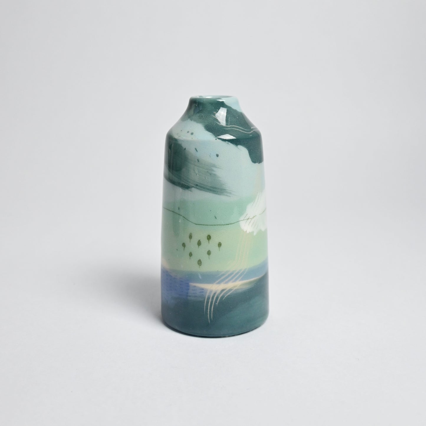 Ceramic Small Vase - Landscape #3