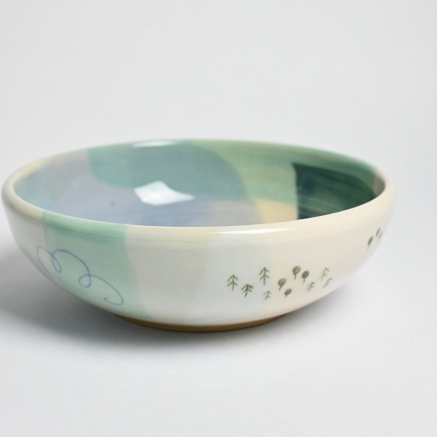 Ceramic Medium Bowl - Landscape #3