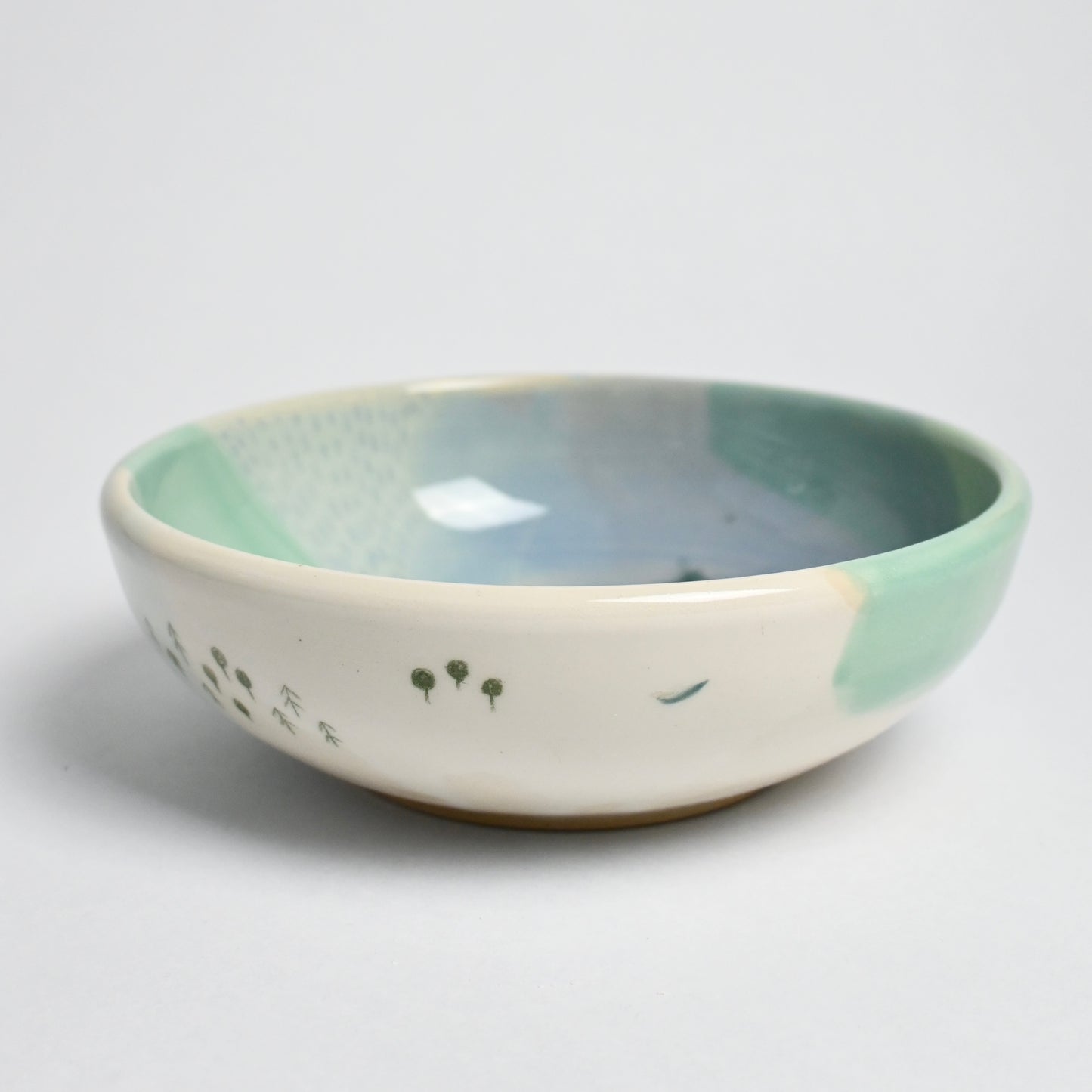 Ceramic Medium Bowl - Landscape #3