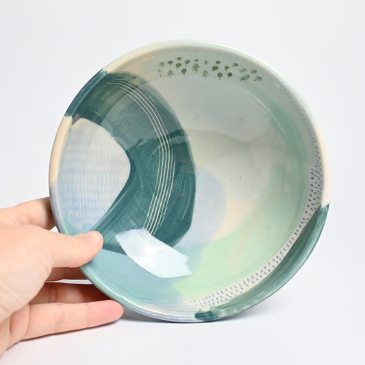 Ceramic Medium Bowl - Landscape #2