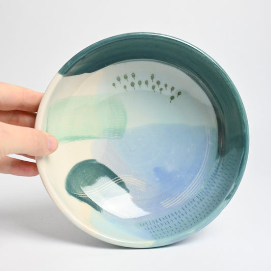 Ceramic Medium Bowl - Landscape #1