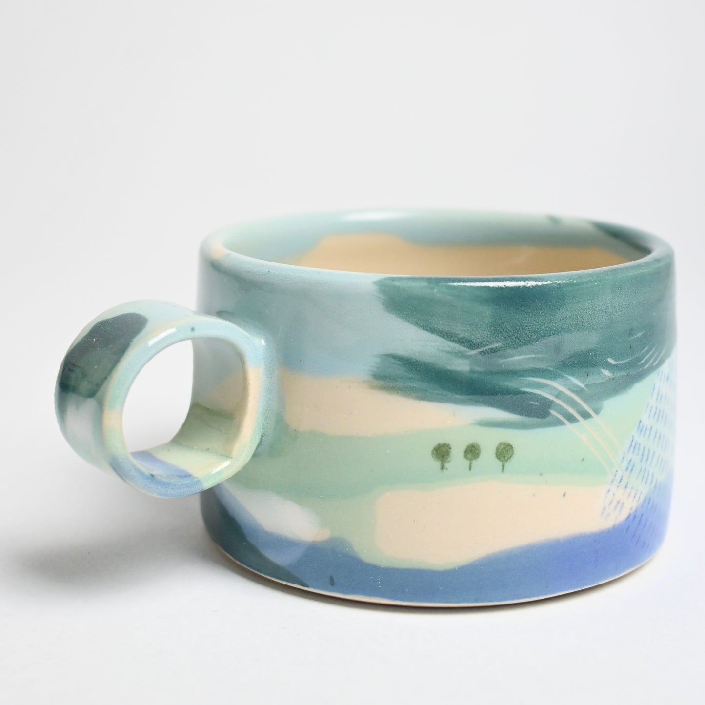 Ceramic Wide Mug - Landscape #11