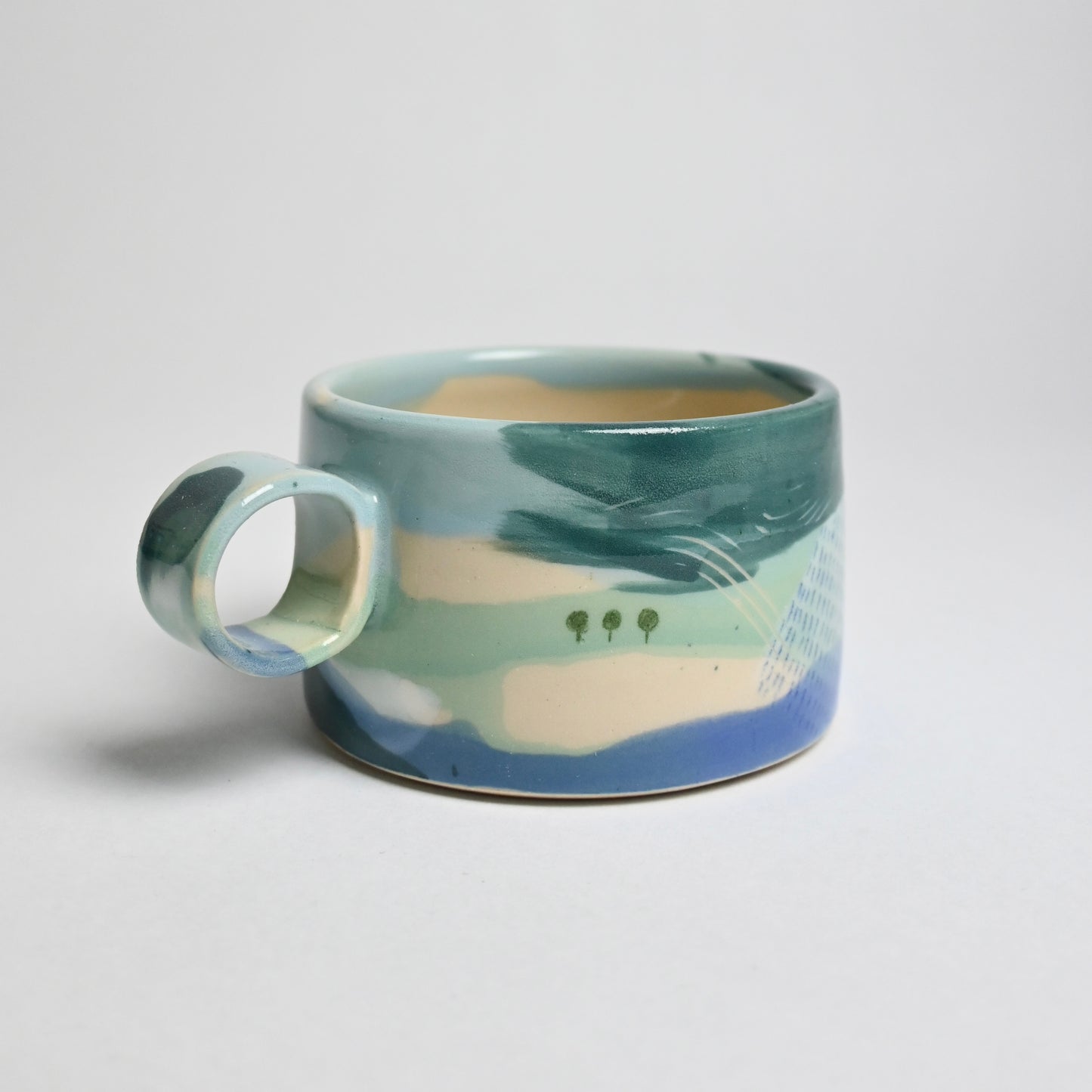 Ceramic Wide Mug - Landscape #11