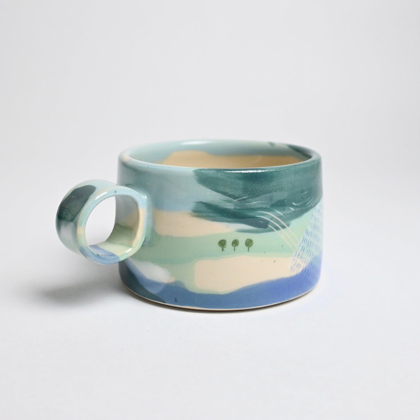 Ceramic Wide Mug - Landscape #11