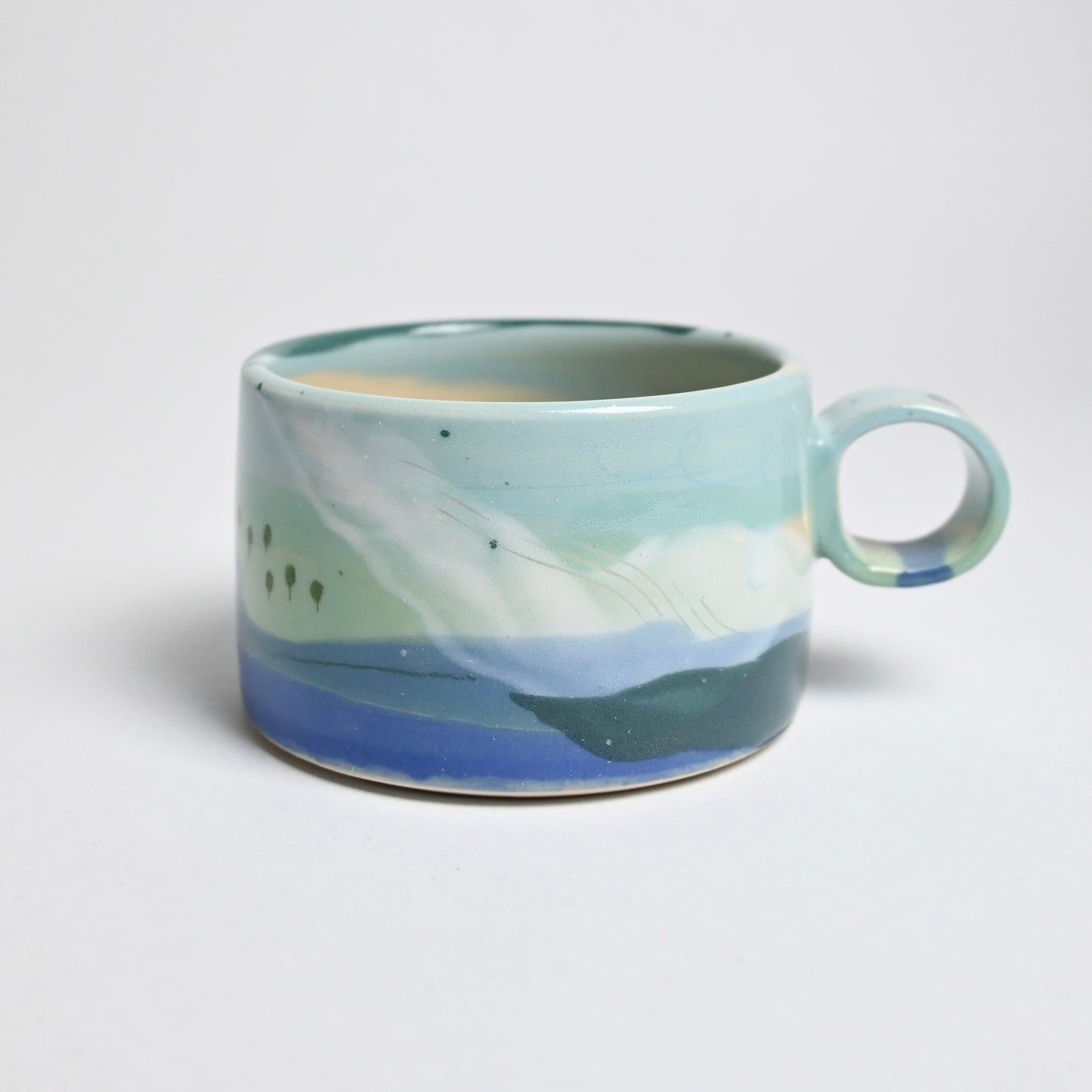 Ceramic Wide Mug - Landscape #11