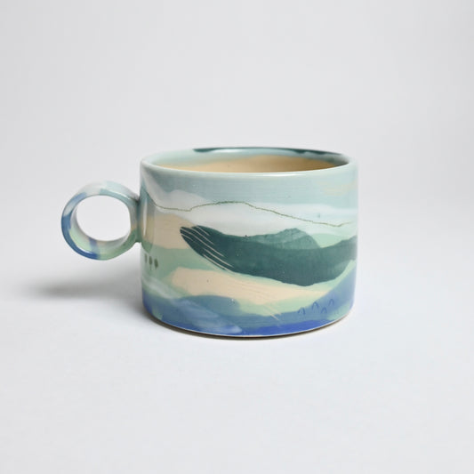 Ceramic Wide Mug - Landscape #10