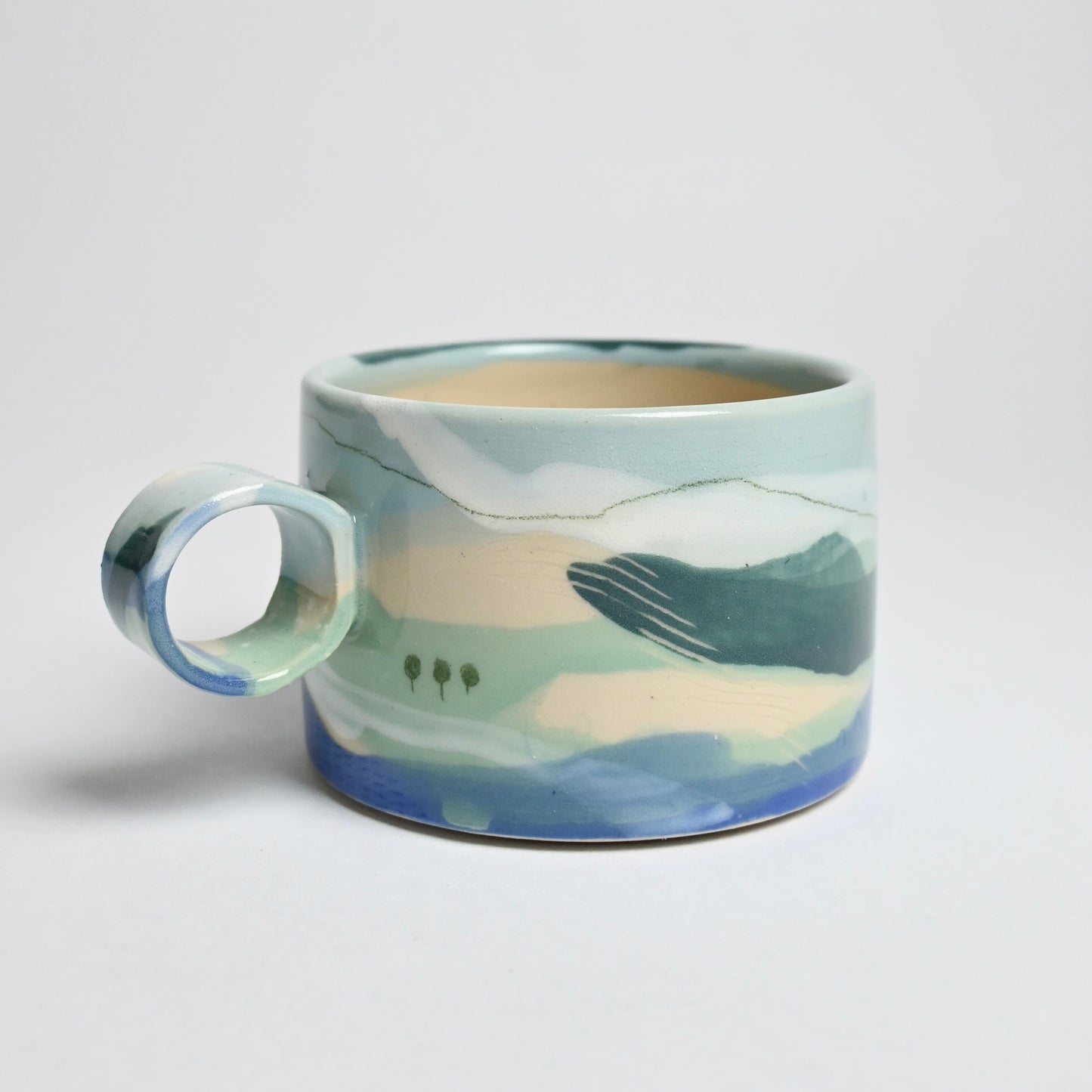 Ceramic Wide Mug - Landscape #10