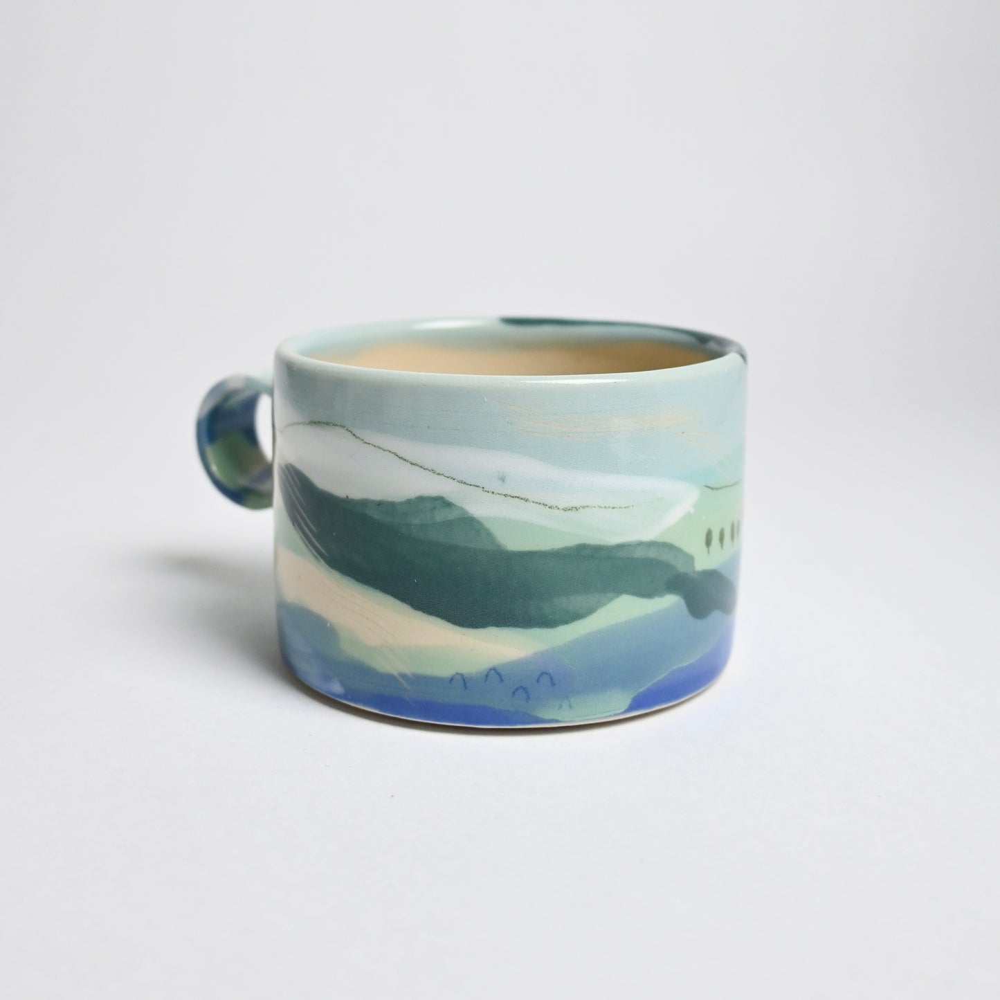 Ceramic Wide Mug - Landscape #10