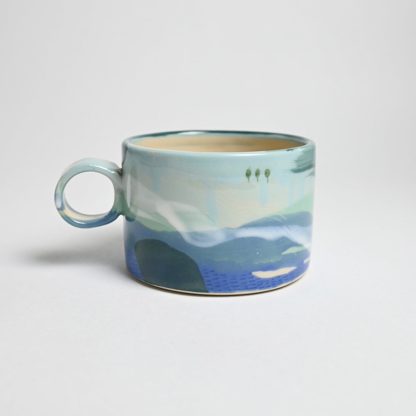 Ceramic Wide Mug - Landscape #9