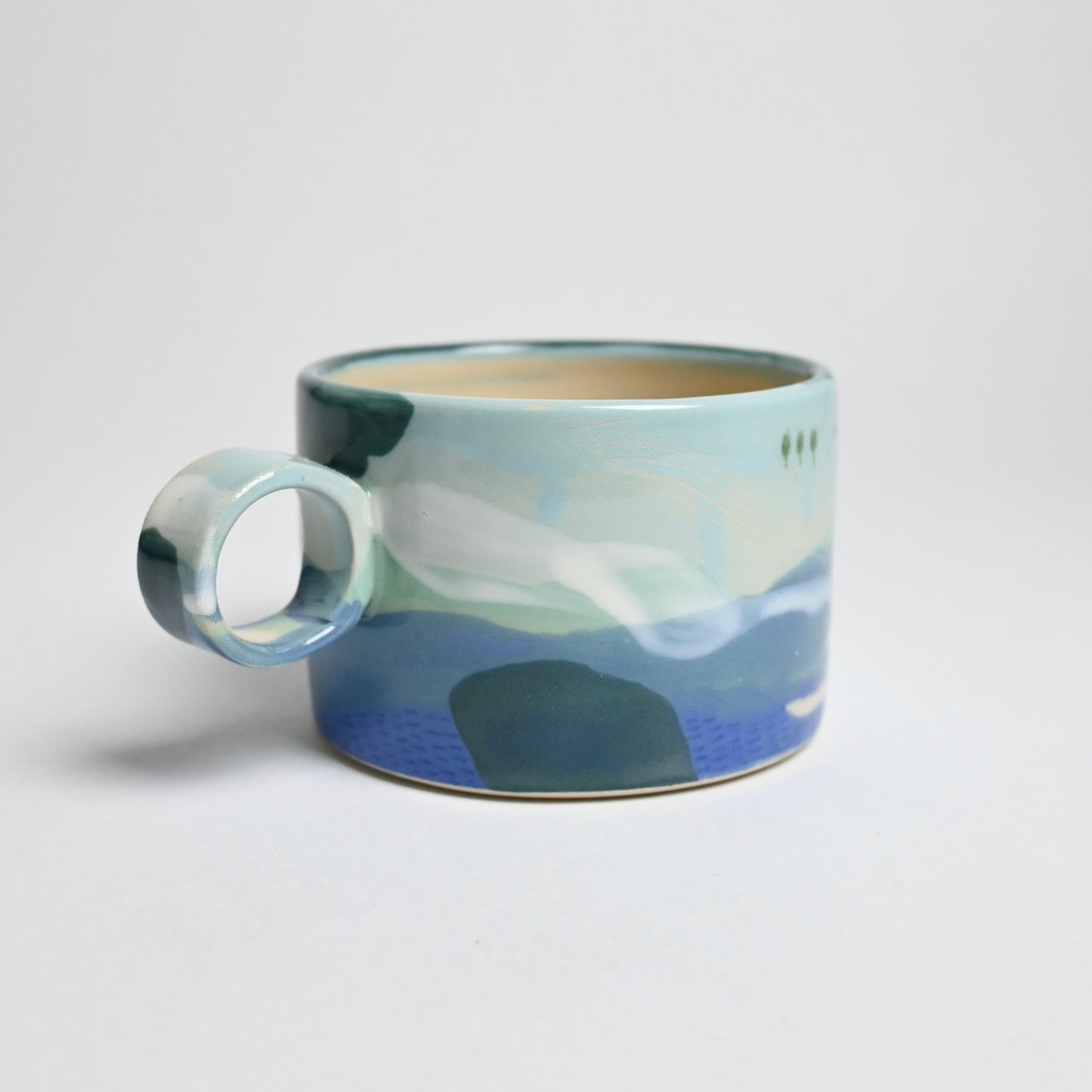 Ceramic Wide Mug - Landscape #9