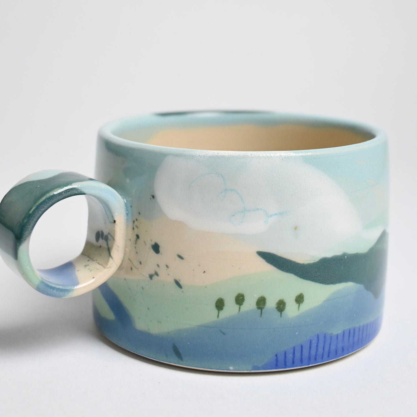 Ceramic Wide Mug - Landscape #8 (SLIGHT SECOND)