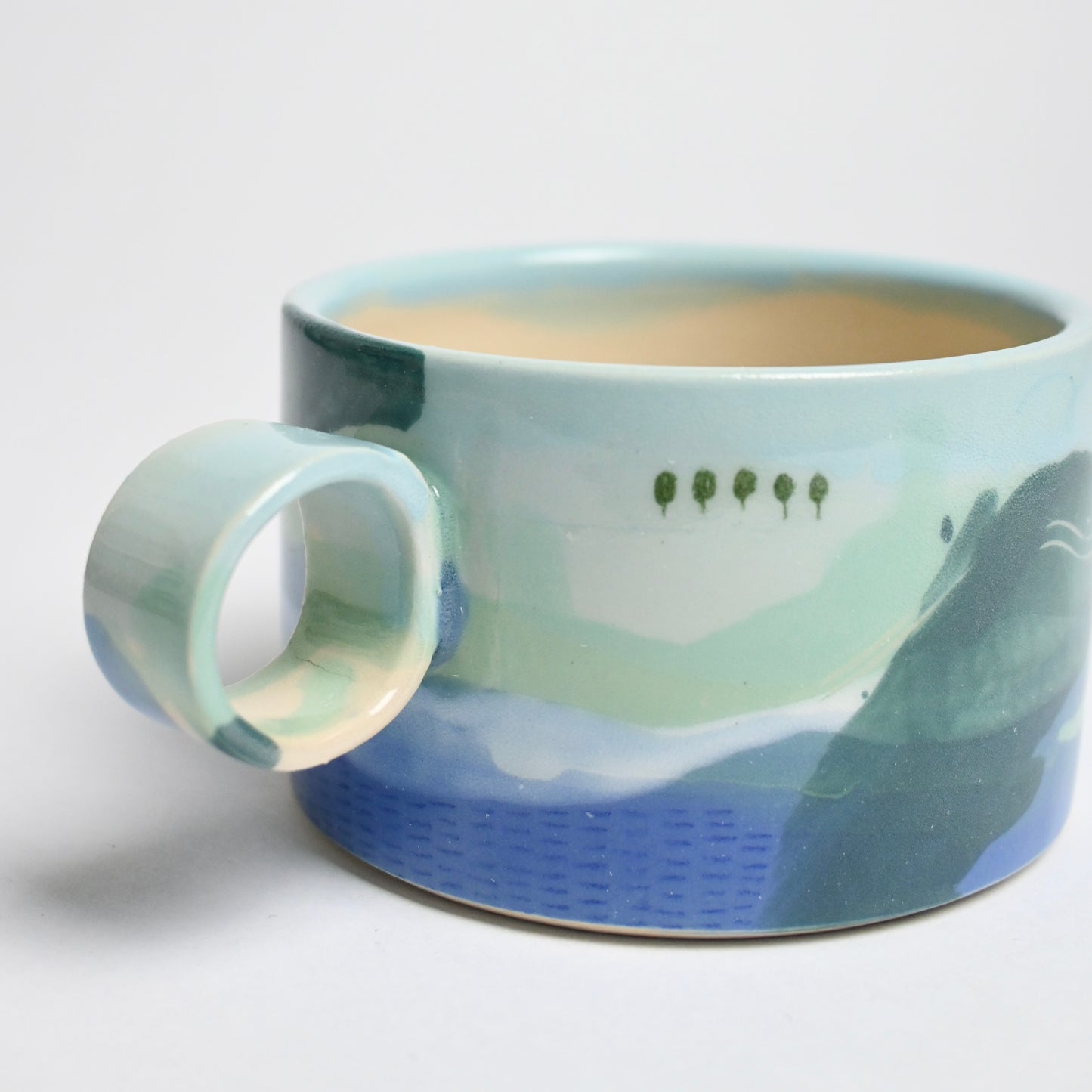 Ceramic Wide Mug - Landscape #7 (SLIGHT SECOND)