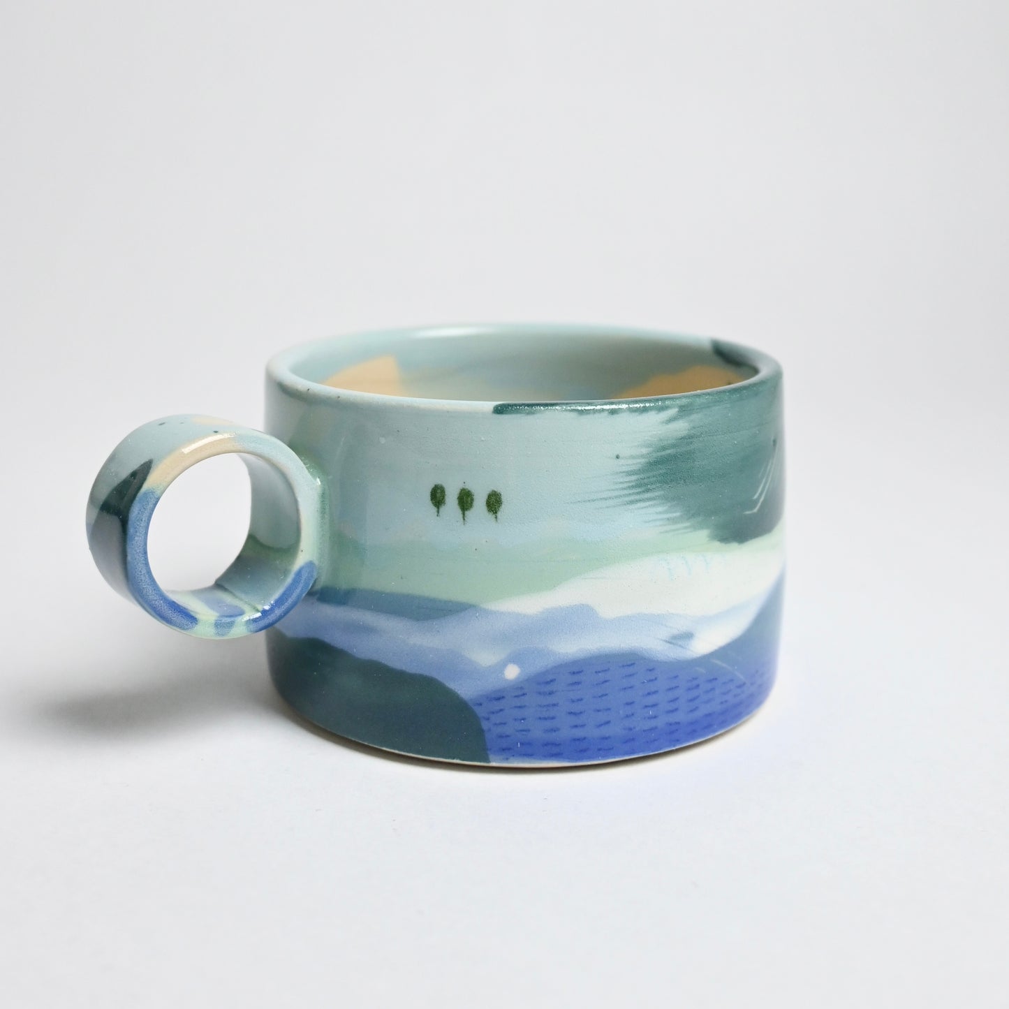 Ceramic Wide Mug - Landscape #6