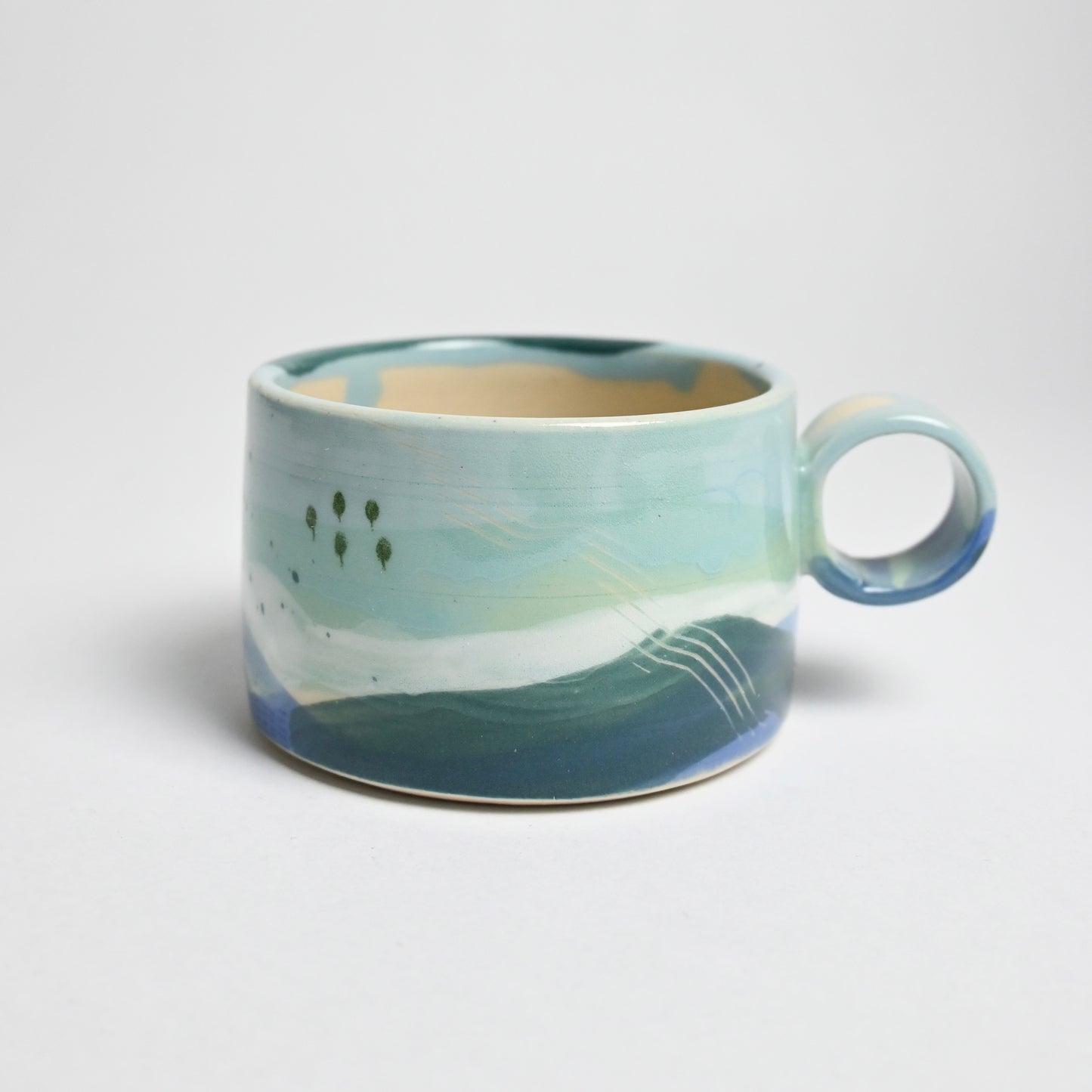 Ceramic Wide Mug - Landscape #6