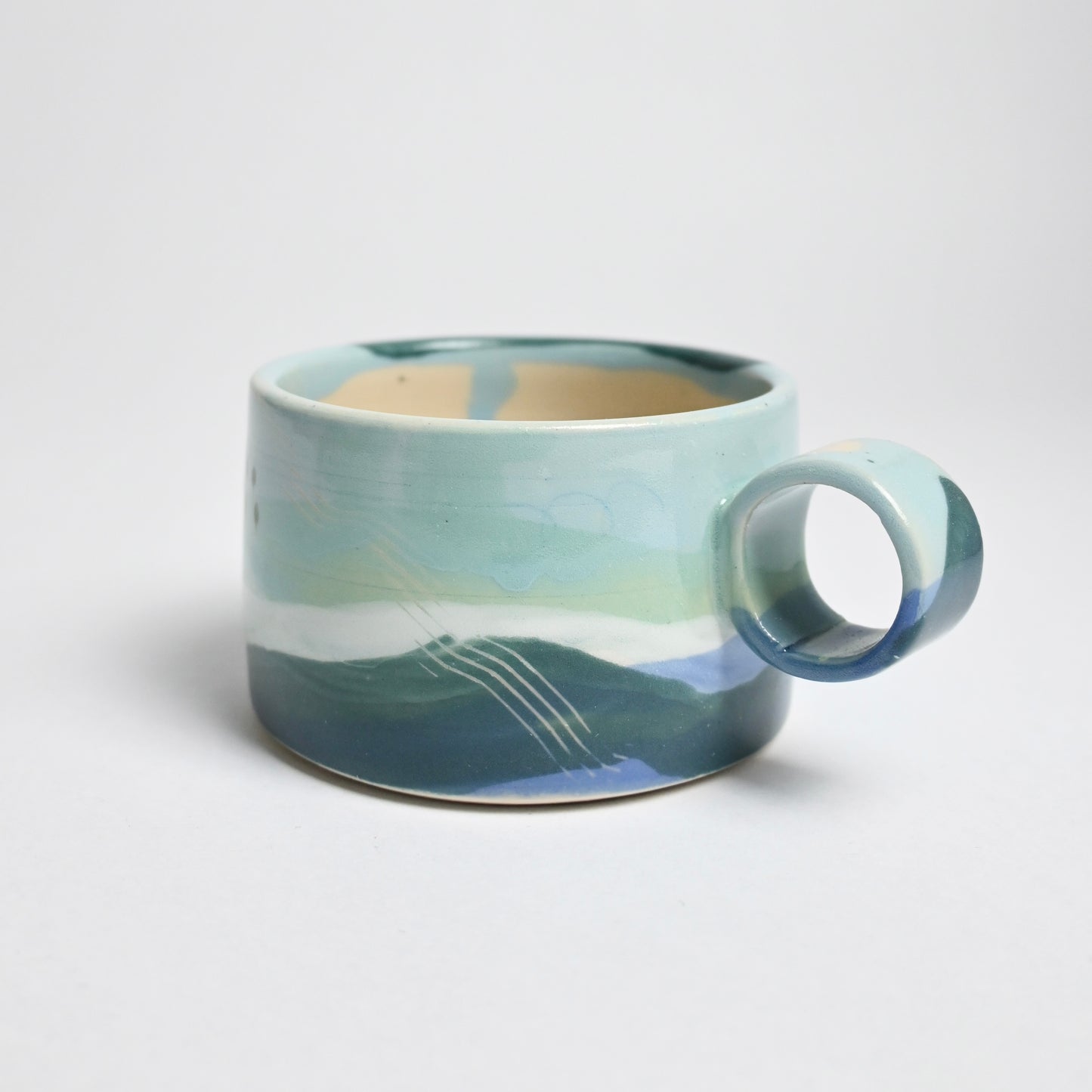 Ceramic Wide Mug - Landscape #6