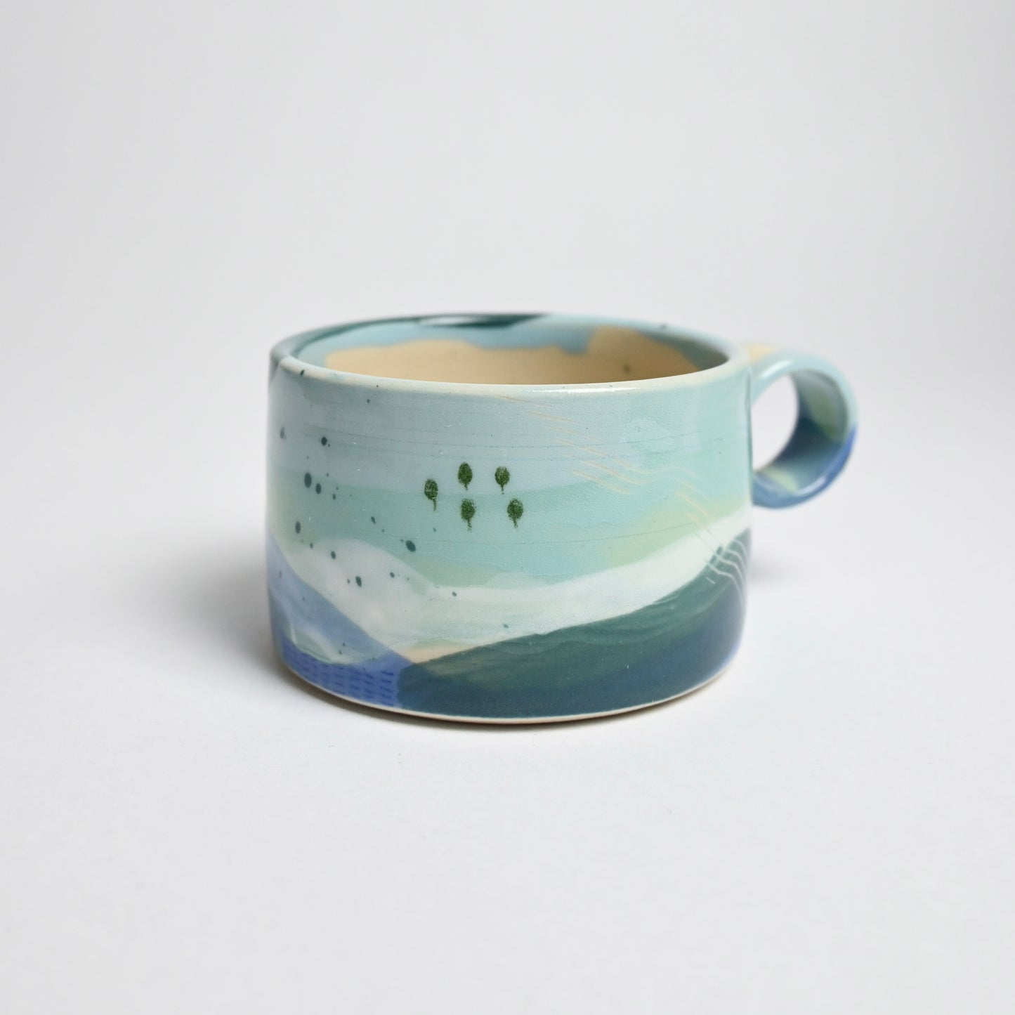 Ceramic Wide Mug - Landscape #6