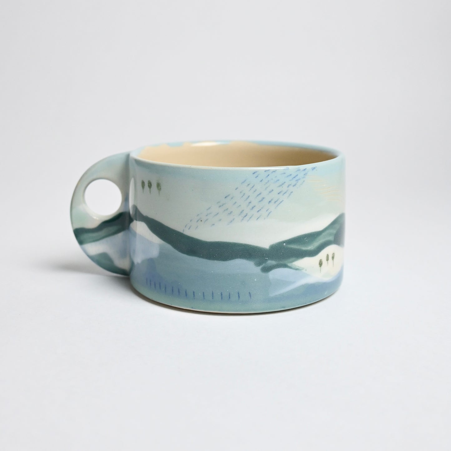 Ceramic Wide Mug - Landscape #5