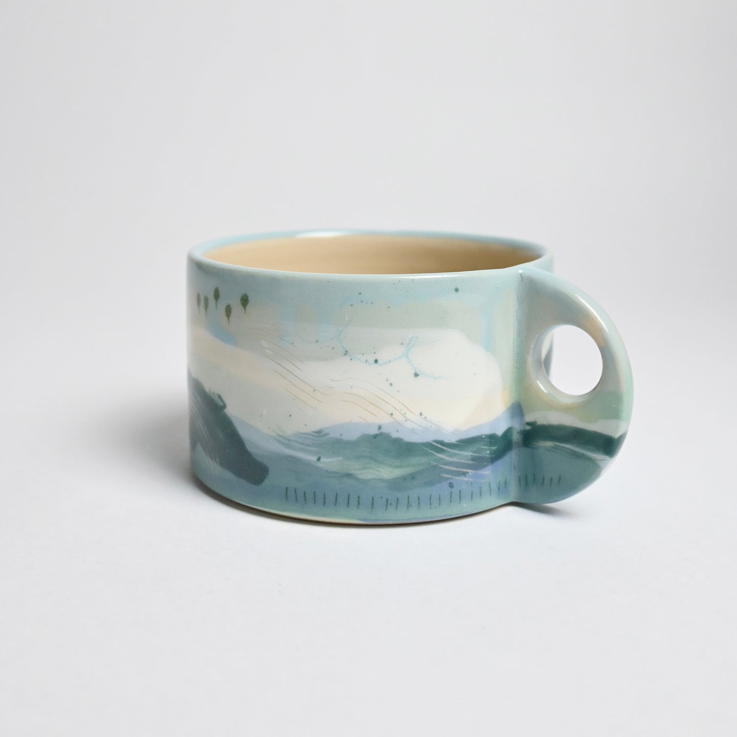 Ceramic Wide Mug - Landscape #5