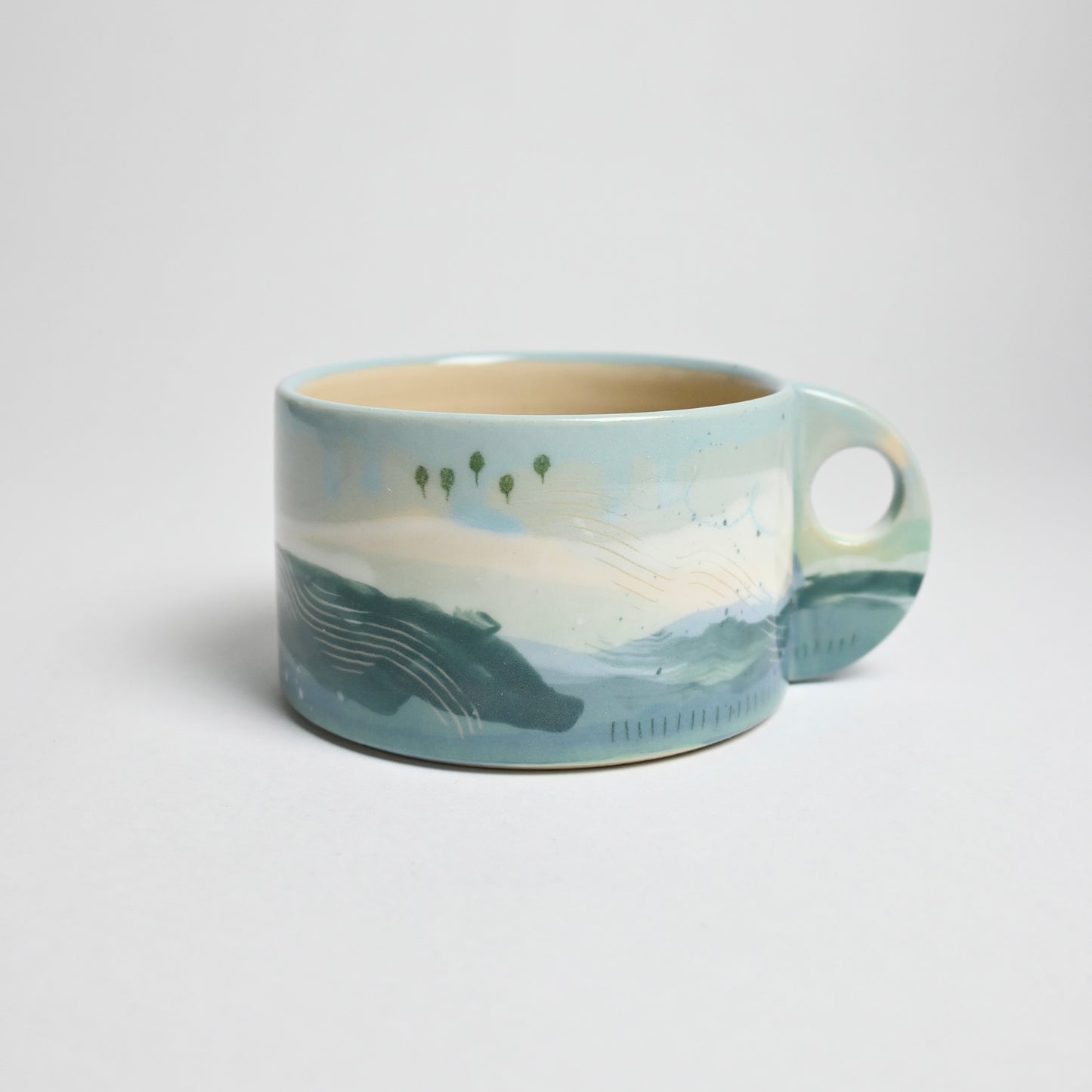 Ceramic Wide Mug - Landscape #5