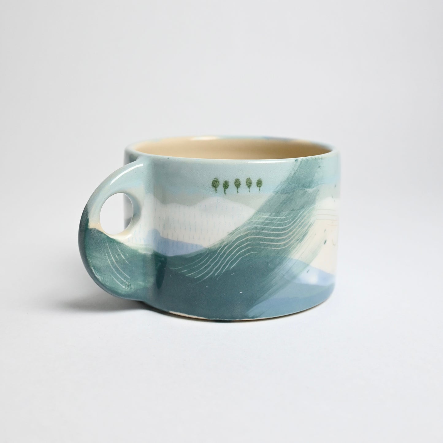 Ceramic Wide Mug - Landscape #4