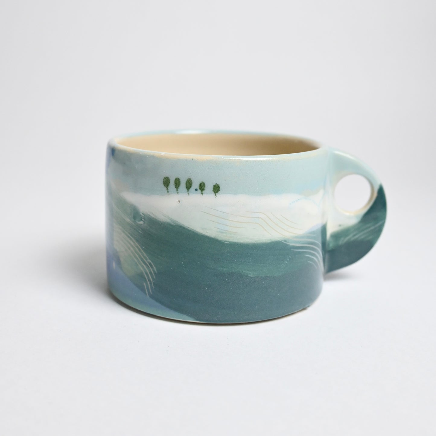 Ceramic Wide Mug - Landscape #4