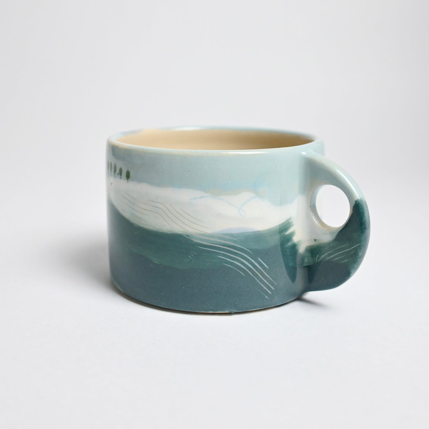 Ceramic Wide Mug - Landscape #4