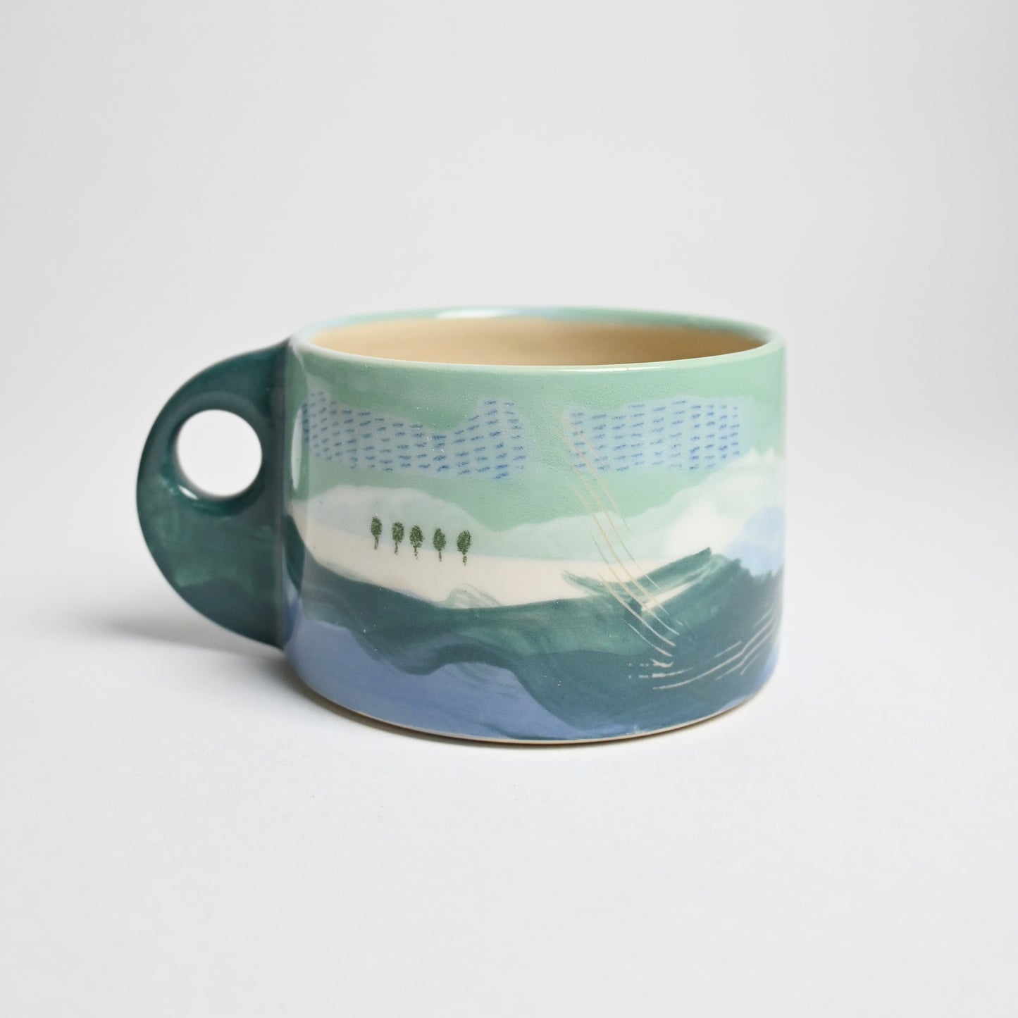 Ceramic Wide Mug - Landscape #3