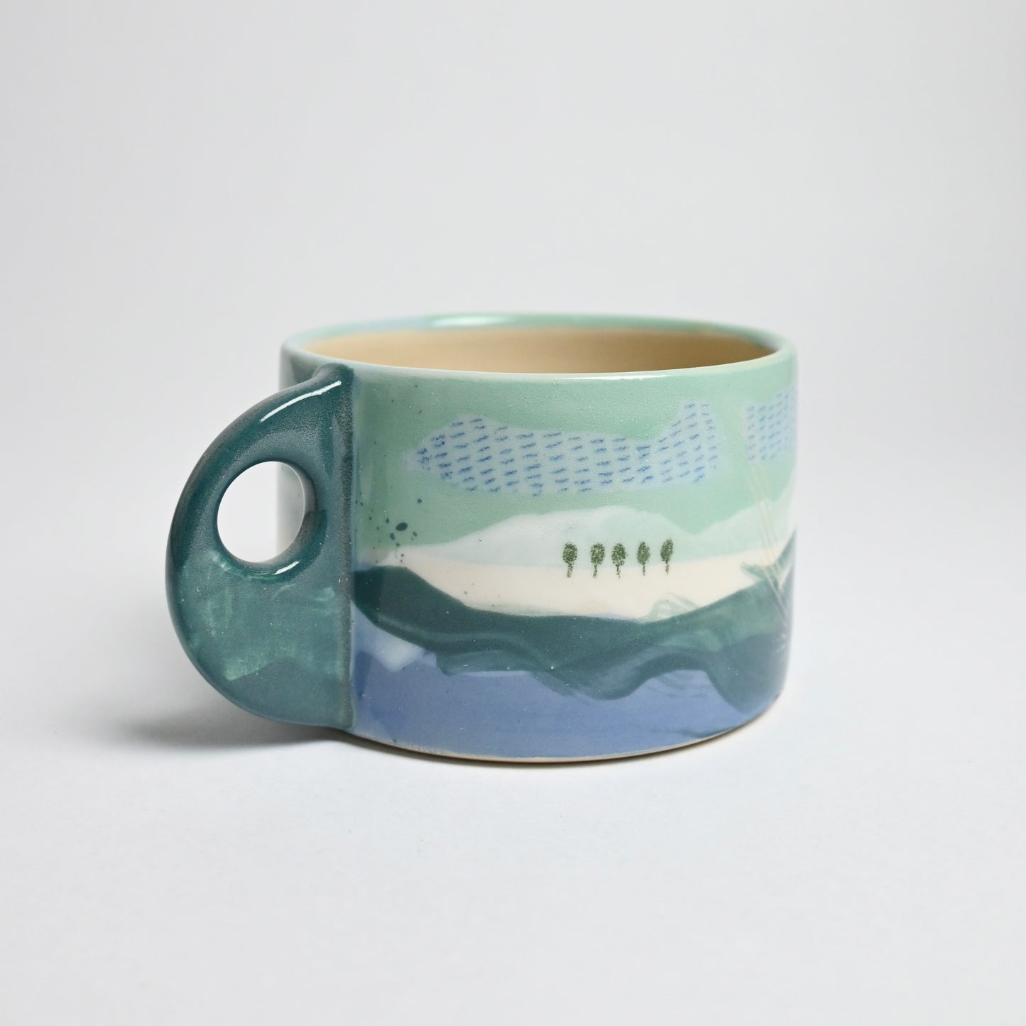 Ceramic Wide Mug - Landscape #3