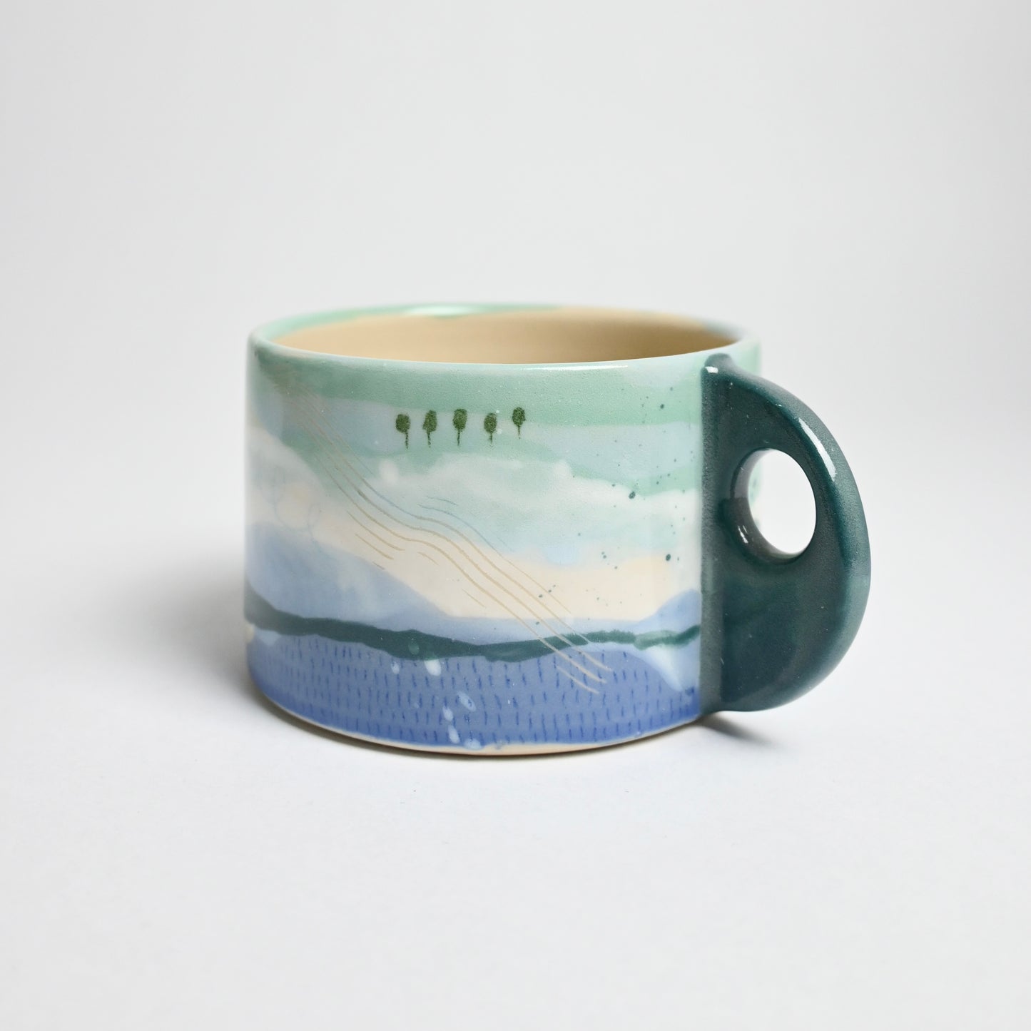 Ceramic Wide Mug - Landscape #3