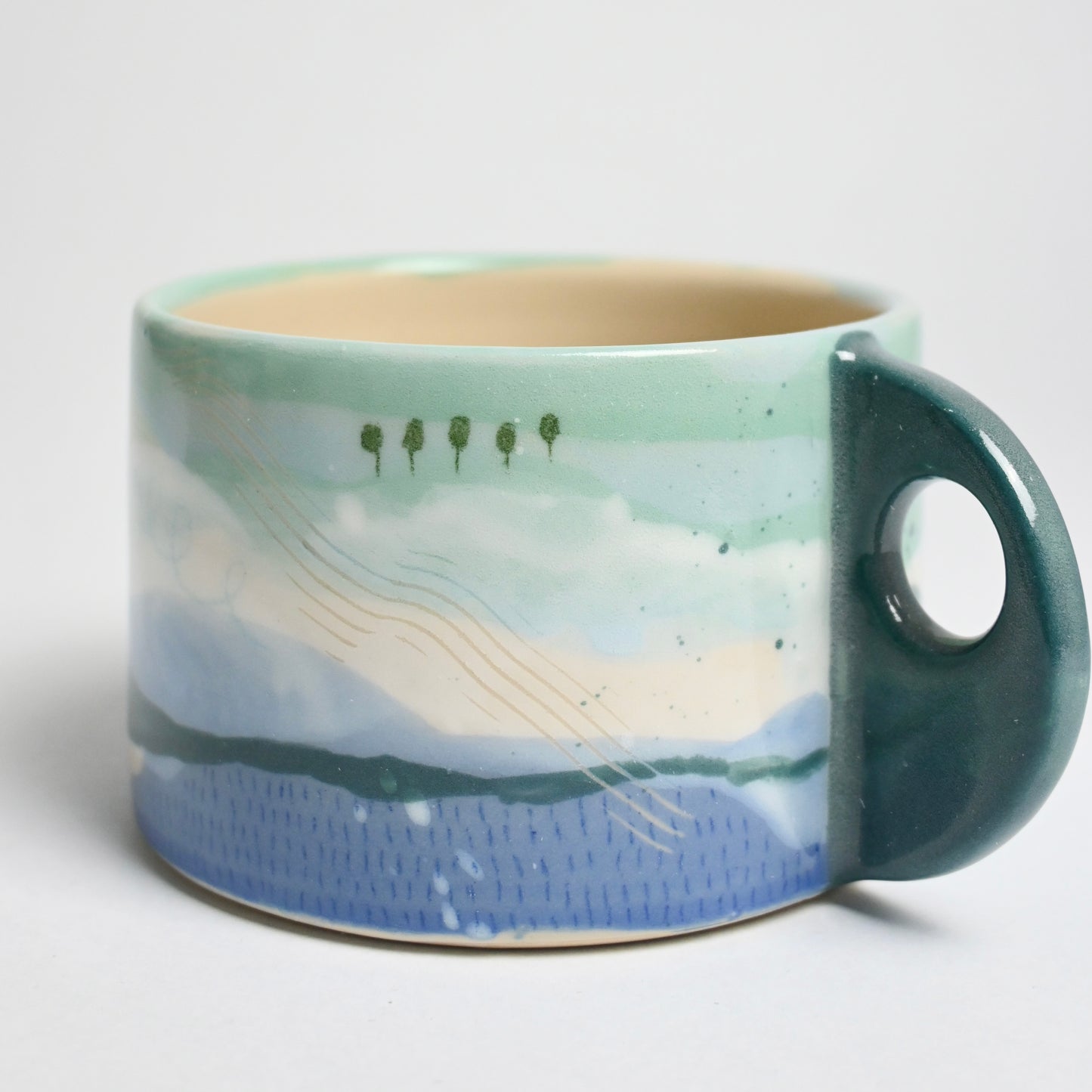 Ceramic Wide Mug - Landscape #3