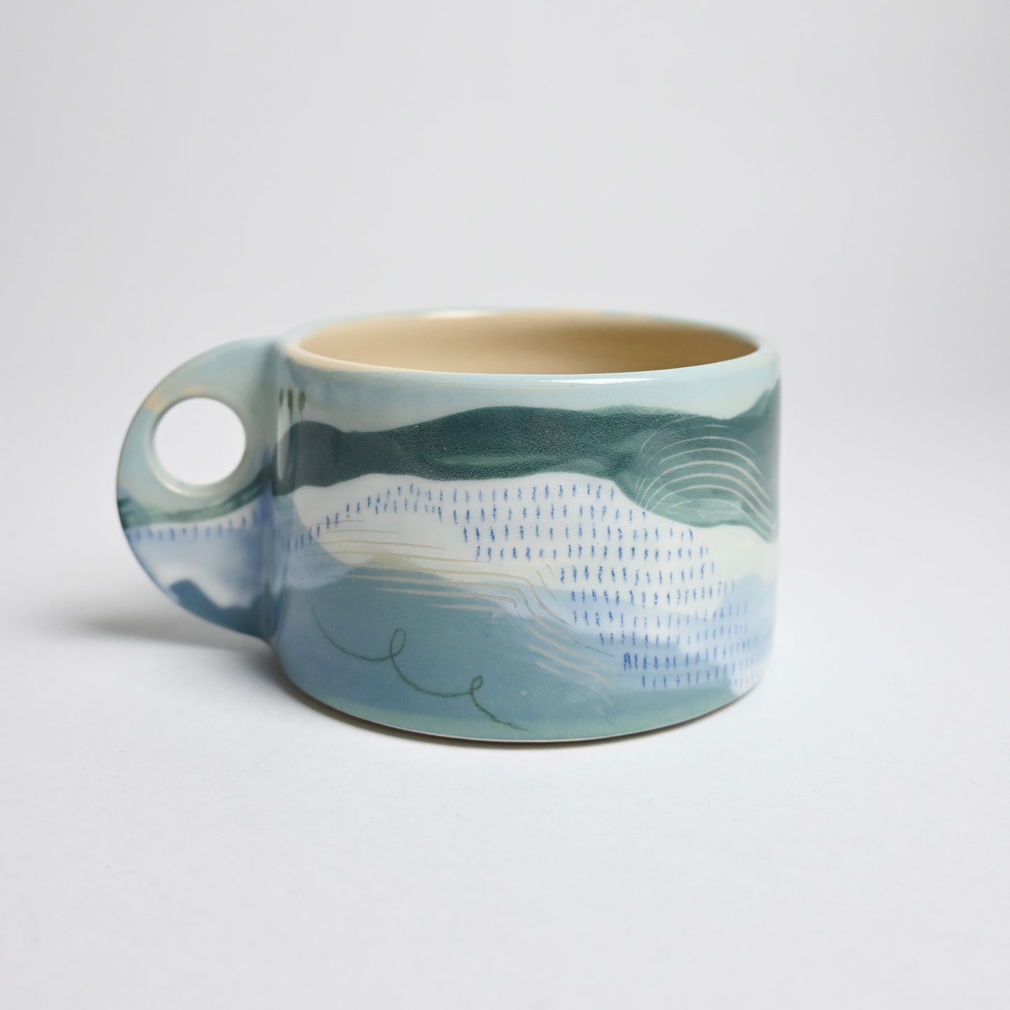 Ceramic Wide Mug - Landscape #1