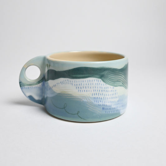 Ceramic Wide Mug - Landscape #1