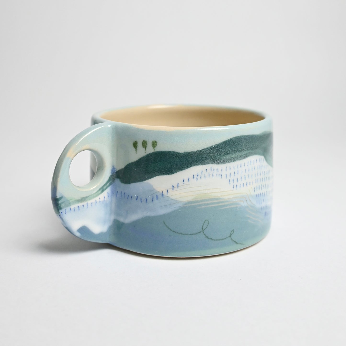 Ceramic Wide Mug - Landscape #1